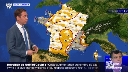 La météo pour ce vendredi 18 décembre 2020