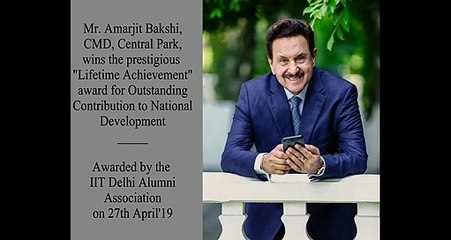 IIT Delhi Alumni Association Awards - Sanjeet Bakshi