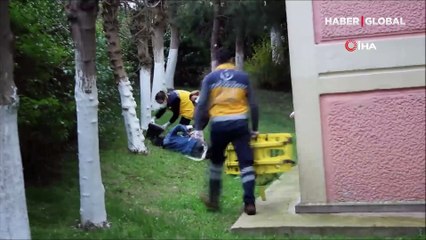 Fuhuş baskını! Polisi görünce üçüncü kattan atladı