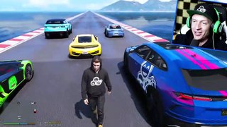 Drag racing FAMOUS YouTubers Cars!! (GTA 5 Mods) - YouTube