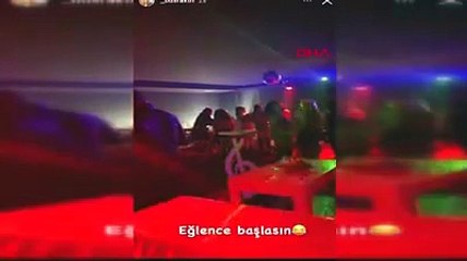 Antalya'da maskesiz, mesafesiz koronavirüs partisi