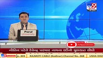Surat_ Vehicle riders slip on oil spilled Udhna road   TV9News