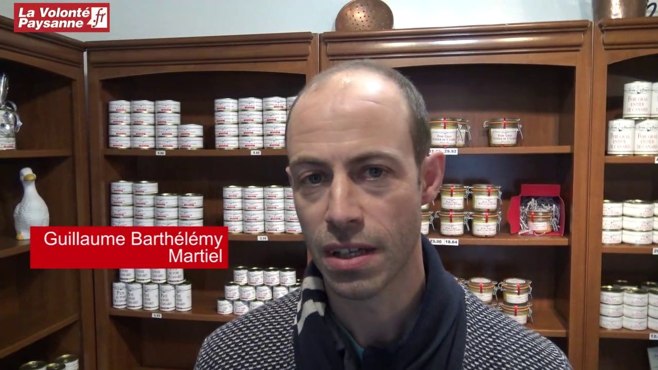 Filière foie gras : Guillaume Barthélémy à Martiel