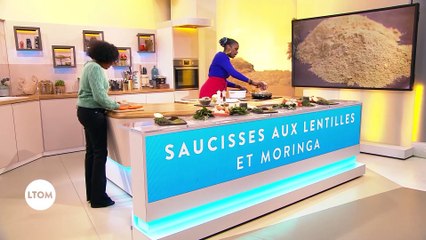 Saucisses aux lentilles et moringa