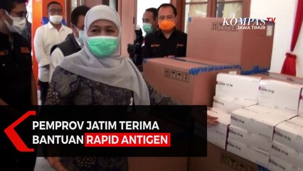 Pemprov Jatim Terima Bantuan Rapid Antigen