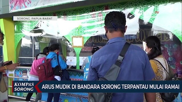 Arus Mudik Di Bandara Sorong Terpantau Mulai Ramai
