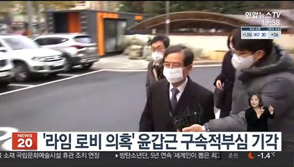 '라임 로비 의혹' 윤갑근 구속적부심 기각