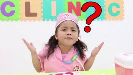 Annie Pretend Play as the Pet Doctor Helping Animals - Kids funny videos