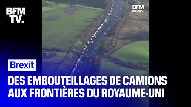 Brexit: d'immenses embouteillages de camions de marchandises aux portes du Royaume-Uni
