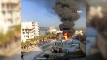 - İdlib'te benzin istasyonunda korkutan yangın: 2 yaralı