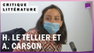 "L’anomalie" d’Hervé Le Tellier et "Autobiographie du rouge" d’Anne Carson