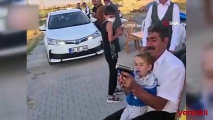 Emzikli torununa ateş ettiren dede gözaltına alındı