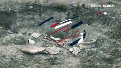 Kaçak kazıda 1800 yıllık erzak küpünü parçaladılar