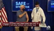 ABD Başkan Yardımcısı Mike Pence, kameralar karşısında Koronavirüs aşısı oldu