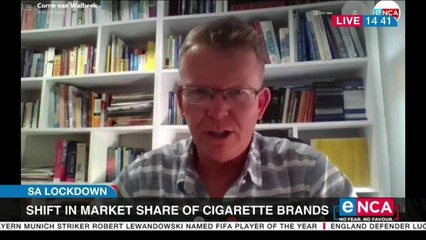 Shift in market share of cigarette brands