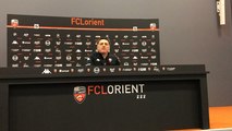 Christophe pelissier, entraîneur du fc lorient évoque la concurrence