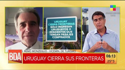 Uruguay cierra sus fronteras entre el 21 de diciembre y el 10 de enero