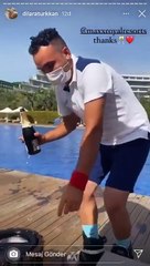 "Millet aç" diyerek algı yapan İYİ Partili Lütfü Türkkan'ın kızından büyük rezalet! Mübarek Cuma vakti şampanya keyfi yaptı