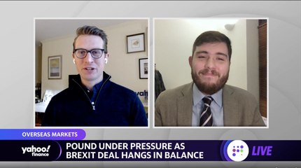 Pound under pressure as Brexit deal hangs in balance