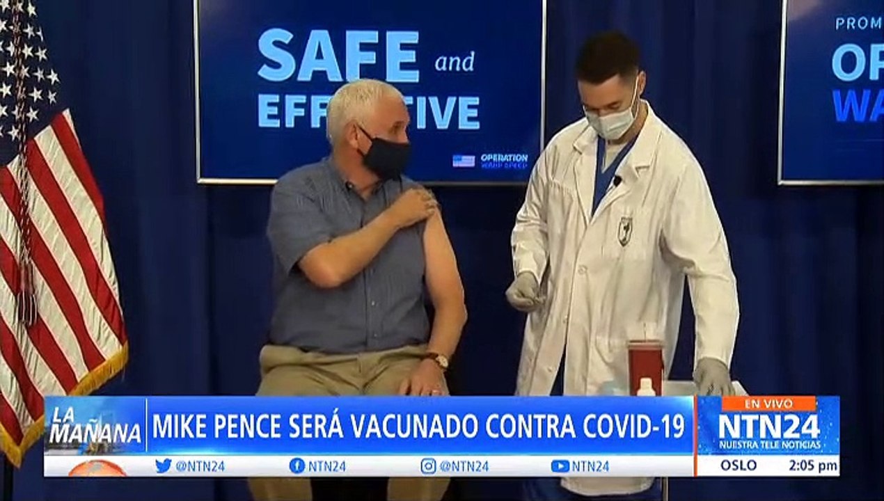 Mike Pence recibió vacuna