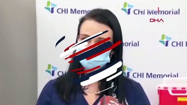 Koronavirüs aşısı olan hemşire canlı yayında açıklama yaparken bayıldı