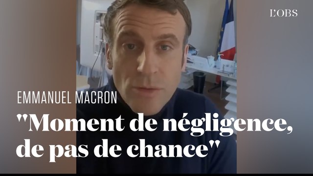 Positif au Covid, Macron dit aller bien et évoque un moment de négligence, de 'pas de chance'