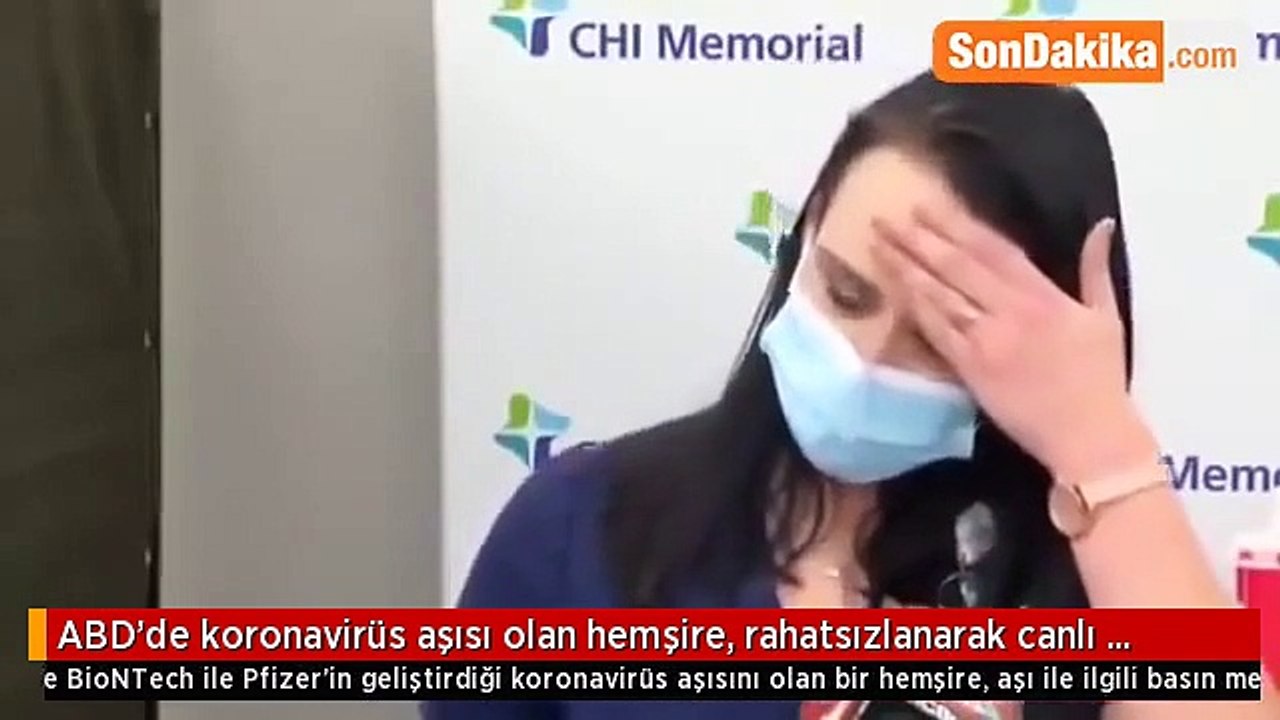 ABD’de koronavirüs aşısı olan hemşire, rahatsız...