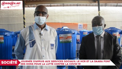 Journée d’appuis aux services sociaux- le Hcr et la Daara font des dons pour la lutte contre la Covid-19