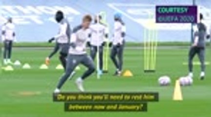 Video herunterladen: Guardiola says no rest for De Bruyne, Aguero training