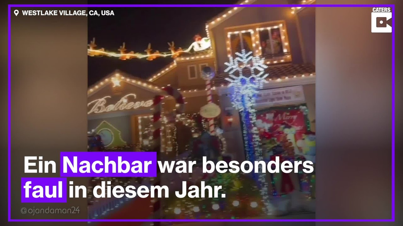 Die einfallsreichste Weihnachtsdeko in der Nachbarschaft