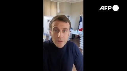 Macron: "je voulais vous rassurer, je vais bien" (vidéo sur Twitter)