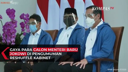 Download Video: Gaya Para Menteri Baru Jokowi di Pengumuman Reshuffle Kabinet