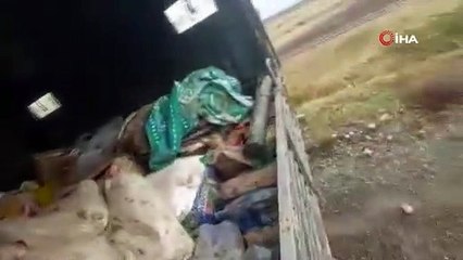 Korkak Ermenistan askerleri araçlarını bırakıp kaçıyor