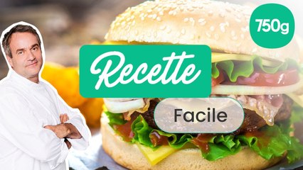 Recette facile : burger de boeuf et pommes de terre au four - 750g