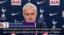 Mourinho and Spurs behind Bergwijn after online abuse