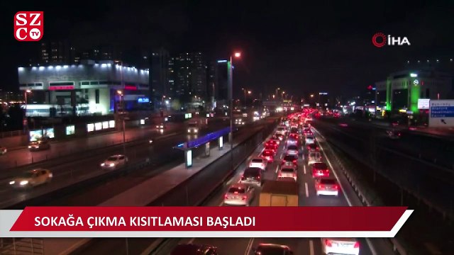 Pazartesi sabah 05.00’e kadar sürecek sokağa çıkma kısıtlaması başladı