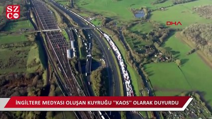 İngiltere'de Noel nedeniyle 32 kilometrelik TIR kuyruğu