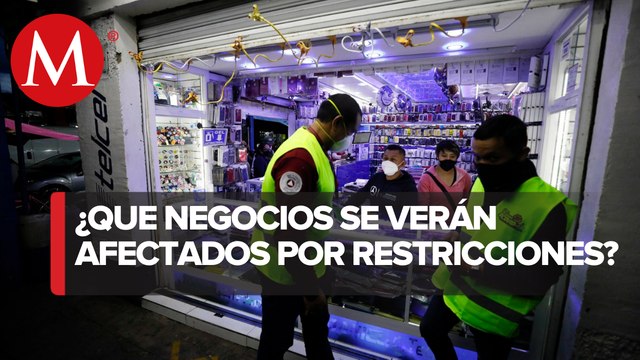 Valle de México retoma restricción de actividades no esenciales