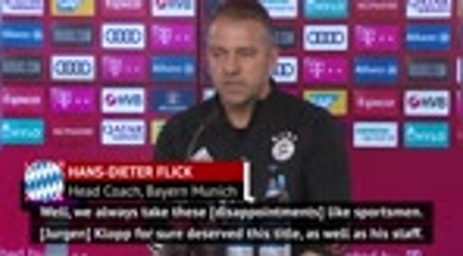 Flick 'disappointed' at missing out on FIFA Best coach award