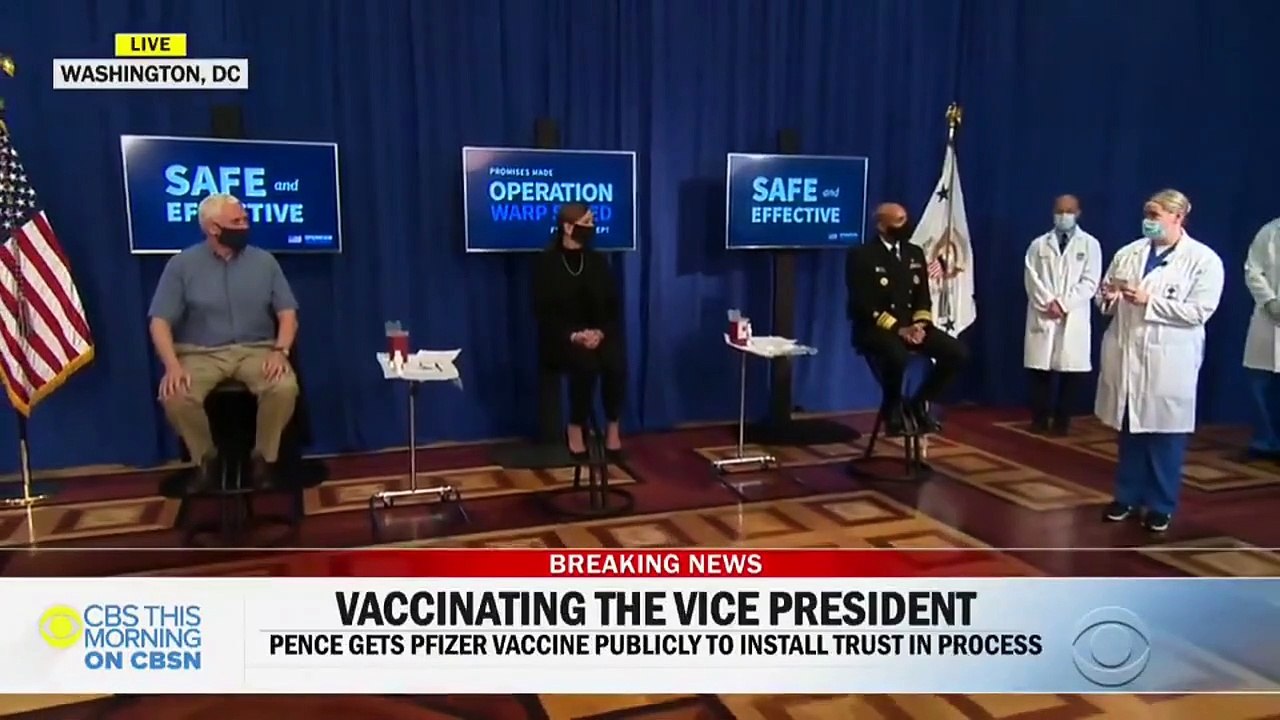 Pence Karen Surgeon General Pelosi take T Vaccine