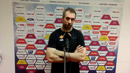 Phil Lakos nach dem Spiel gegen Dornbirn