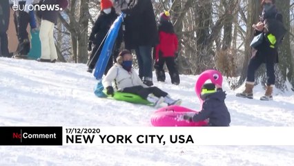 «Άσπρισε» το Σέντραλ Παρκ στη Νέα Υόρκη