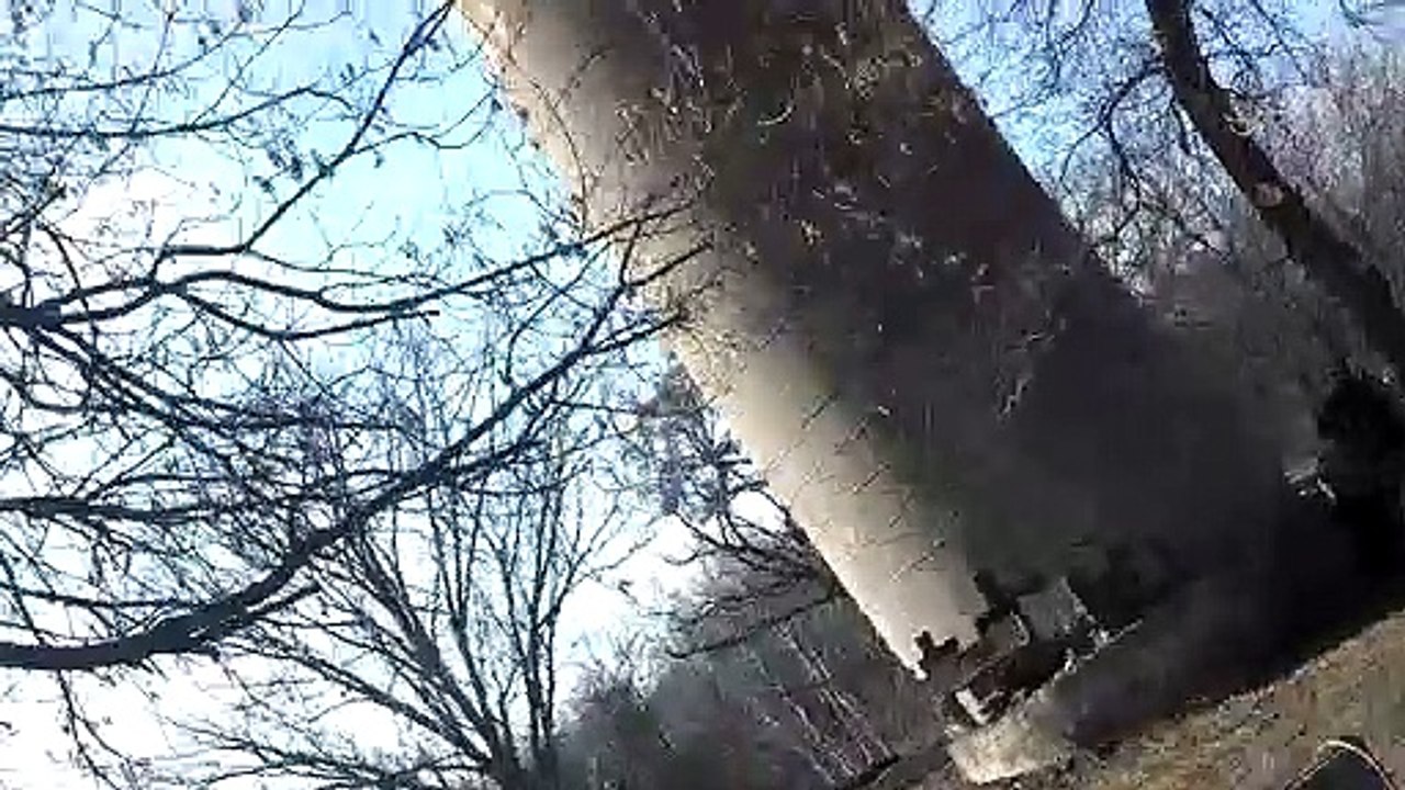 Man Breaks Down Silo Using a Sledgehammer