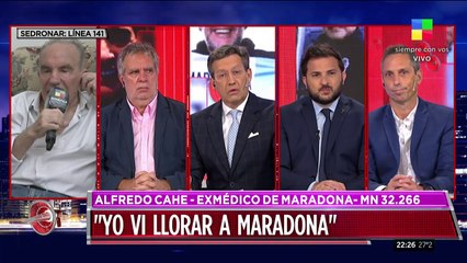 Alfredo Cahe: "Maradona intentó de suicidarse en Cuba"