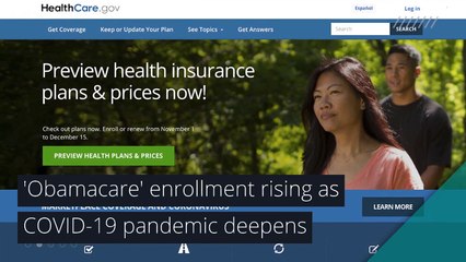 'Obamacare' enrollment rising as COVID-19 pandemic deepens, and other top stories in health from December 19, 2020.
