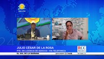 Julio César de la Rosa Pte. en Licencia de Adocco comenta  entrega de bonos a la clase artística