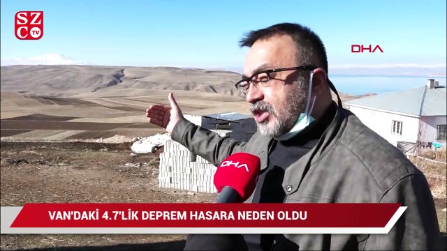 Van'daki 4.7'lik deprem hasara neden oldu
