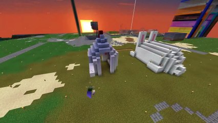 [마인크래프트](3인칭 시점) 치킨 하우스를 만들어 보았다!