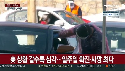 美 일주일새 150만명 감염…유럽 봉쇄 확대