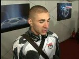 Karim Benzema - interview après match Lyon-Manchester